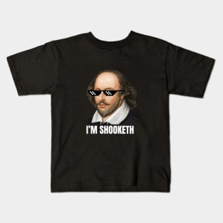 Shakespeare Shooketh Kids T-Shirt